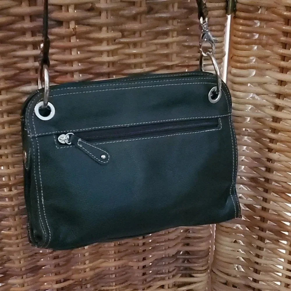 Tignanello Black Leather Purse